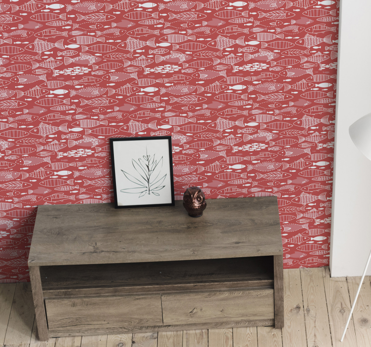 Hieno monia kaloja meren alla eläintapetti - Tenstickers