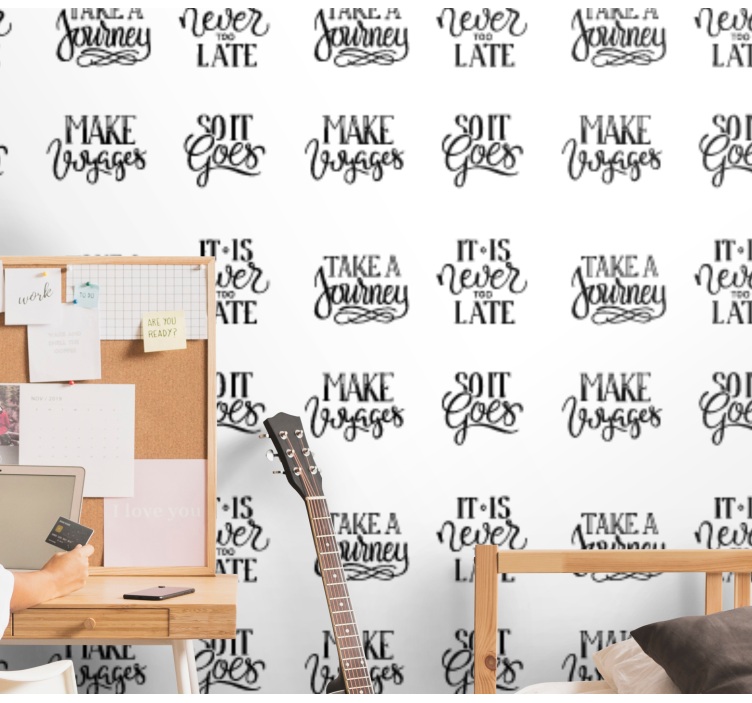 Motivoivia lainauksia tekstitapetti - Tenstickers