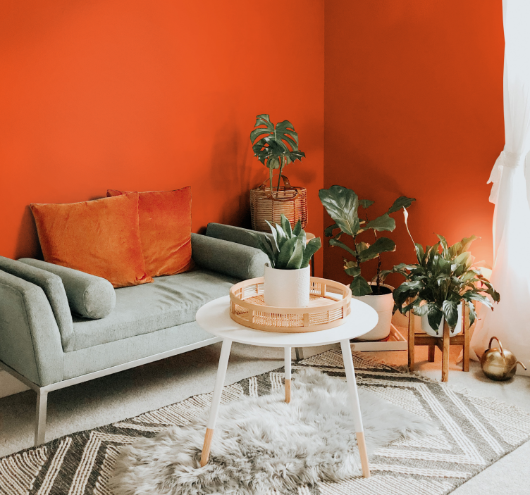 Oranssi tapetti oranssi - Tenstickers