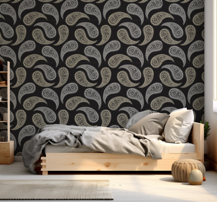 Paisley eleganssia ornamentti tapetti - Tenstickers