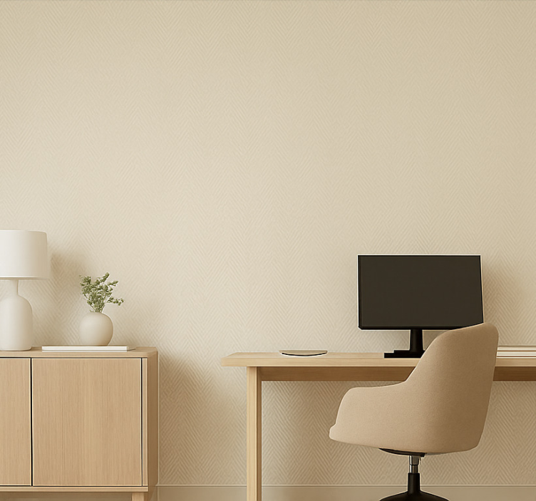 Pellavakankaan kuvio toimiston tapetti - Tenstickers