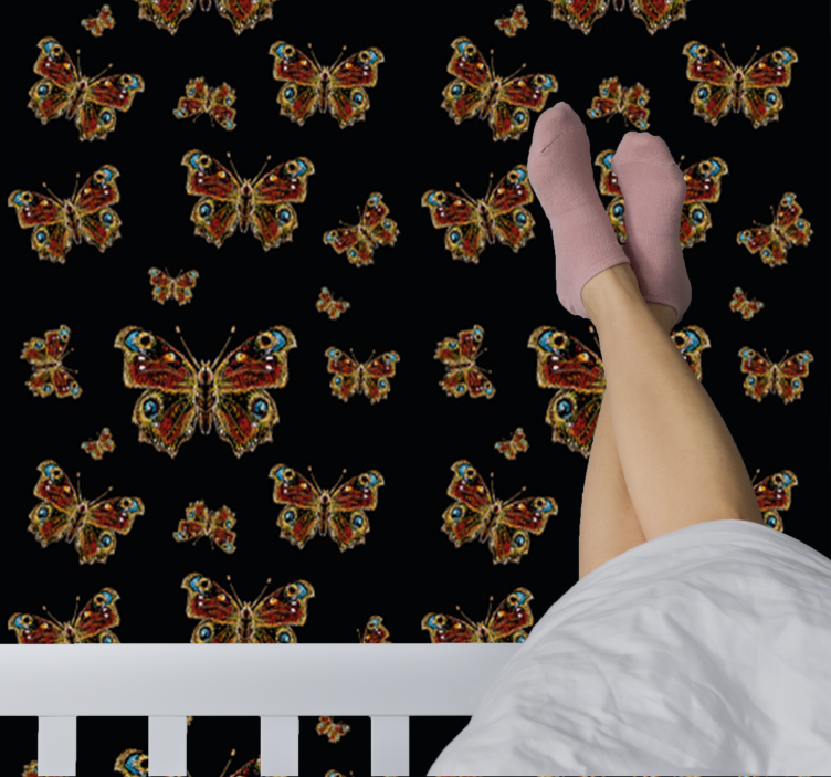 Perhoskokoelma perhostapetti - Tenstickers