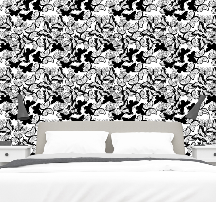 Perhosten runsaus perhostapetti - Tenstickers