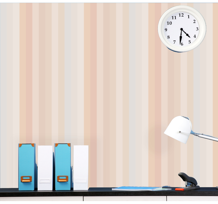 Pystysuora raitasuunnittelu raitatapetti - Tenstickers