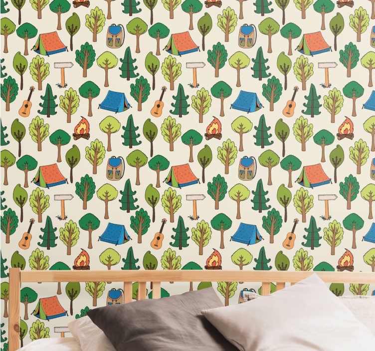 Retkeilyseikkailut luonto tapetti - Tenstickers