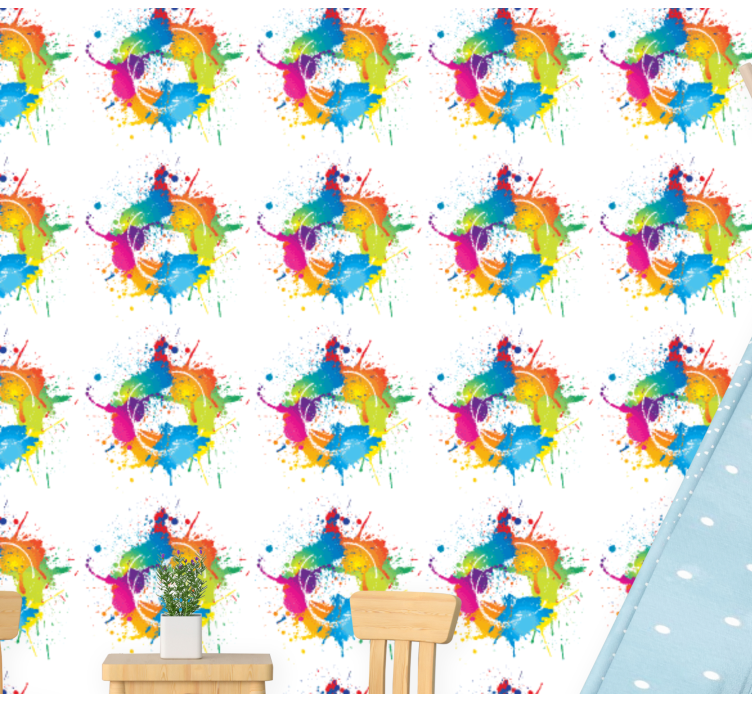 Roiskemaaliefekti taide tapetti - Tenstickers