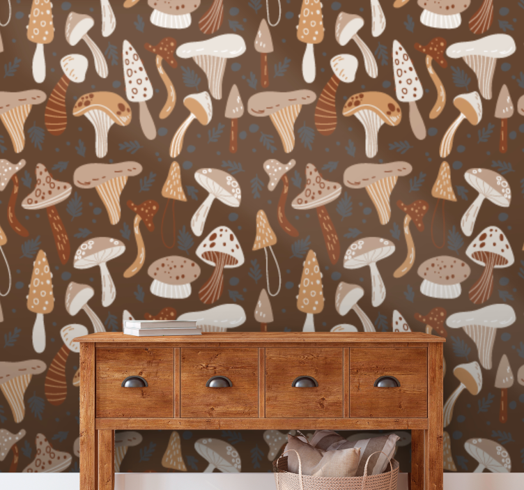 Sienisekoitus luonto tapetti - Tenstickers