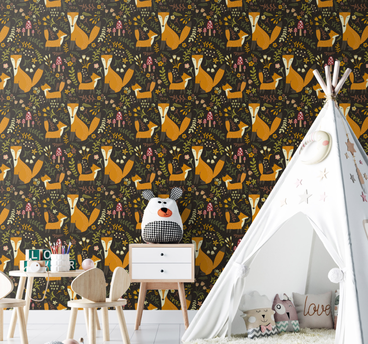 Söpö kettu eläimen tapetti - Tenstickers