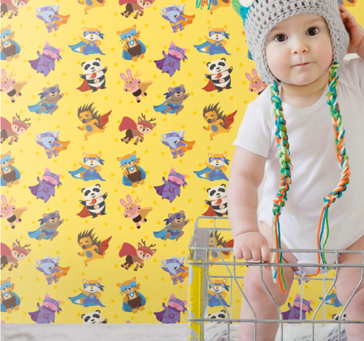 Supersankarihahmoja eläimet tapetti - Tenstickers