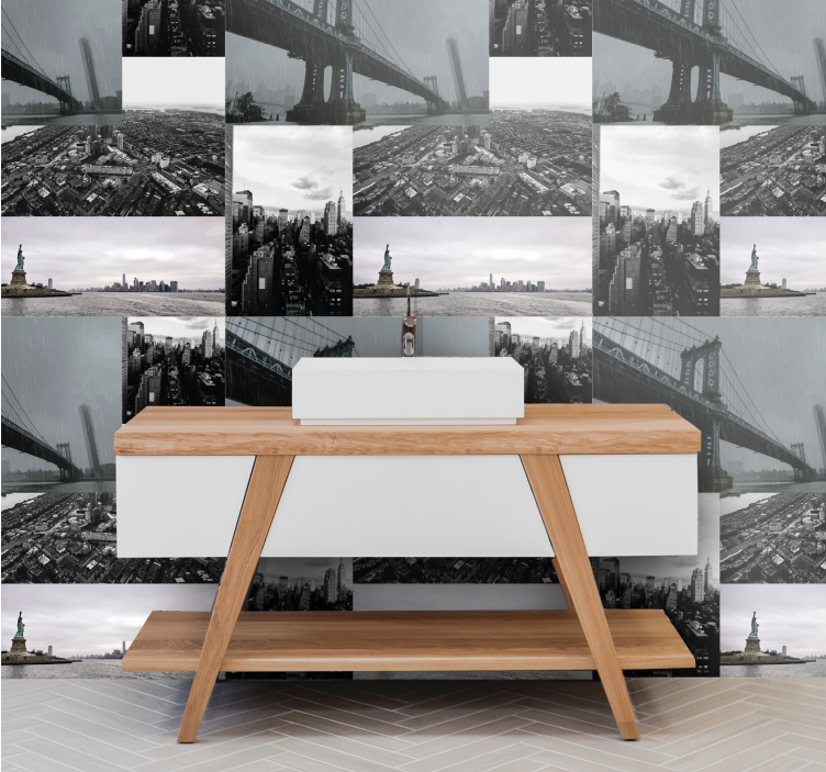 Suurkaupunkimontaasi kaupunkitapetti - Tenstickers