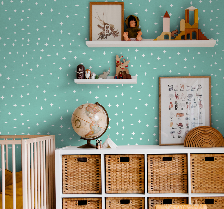 Tähtikirkas kuvio tähtitapetti - Tenstickers