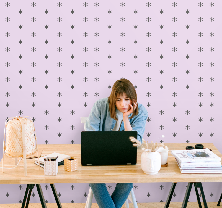 Tähtikirkas seinä tähtitapetti - Tenstickers