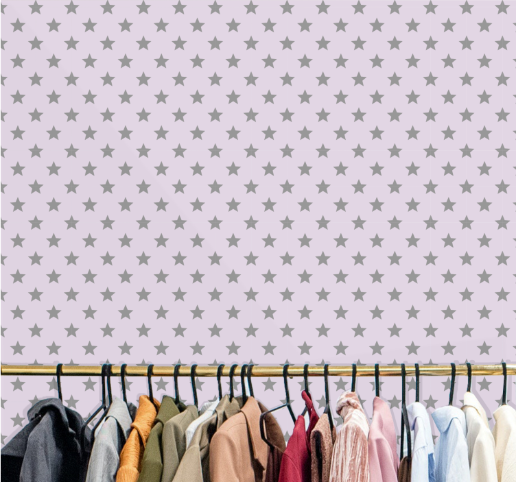 Tähtimäisiä kuvioita tähtitapetti - Tenstickers