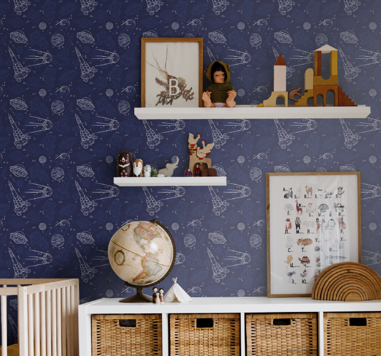 tapetti tilaa luonnos lastenhuoneen tapetti - Tenstickers