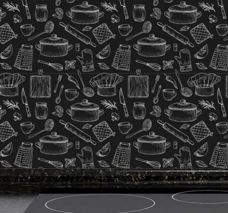 Tyylikkäät ruokailuvälineet modernit tapetit - Tenstickers