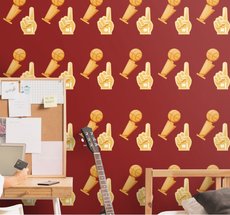 Urheilu ele-motiivi taide tapetti - Tenstickers