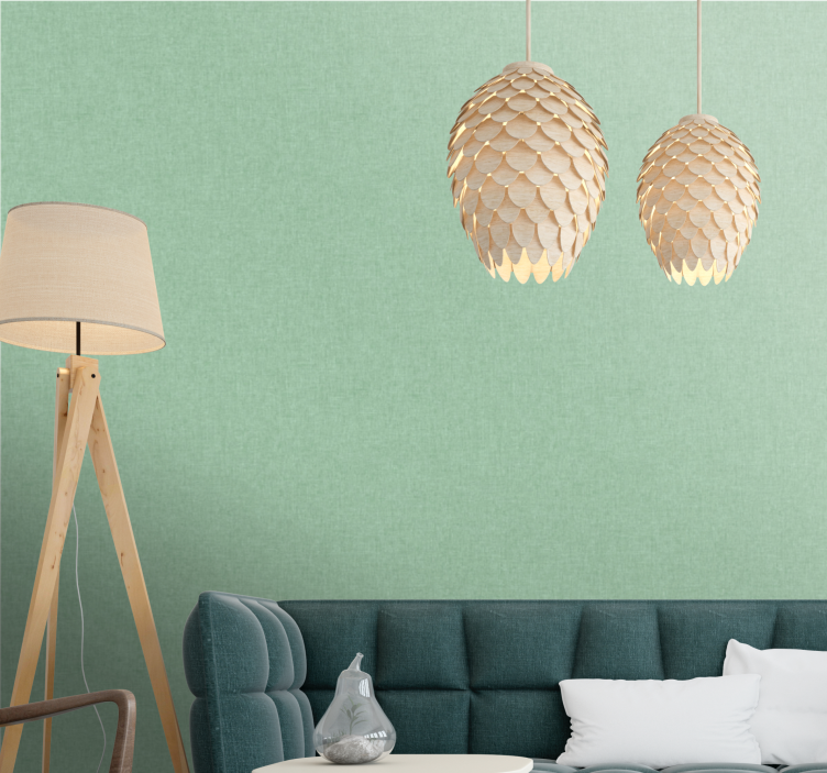 Vaaleanvihreä abstrakti tapetti - Tenstickers