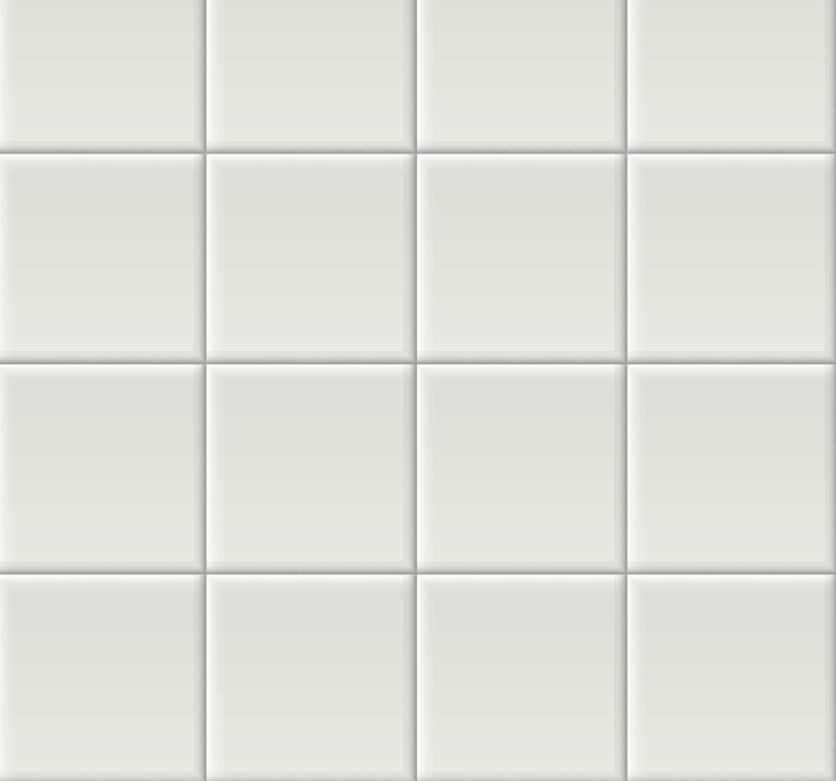 Valkoiset laatat laatta tapetti - Tenstickers