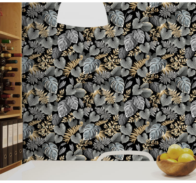 Vanha muoti tyyli puiden kanssa Viidakkotapetti - Tenstickers