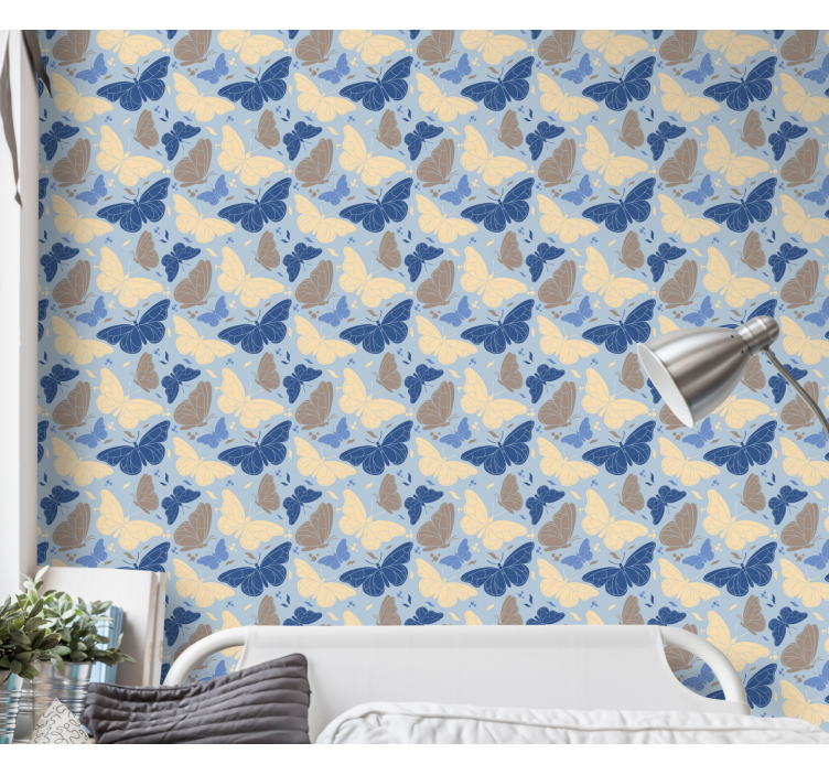 Värikkäitä lepattavia hyönteisiä perhostapetti - Tenstickers