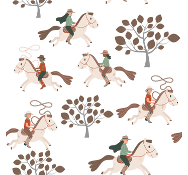 Ratsastaa metsässä hevostapetit - Tenstickers