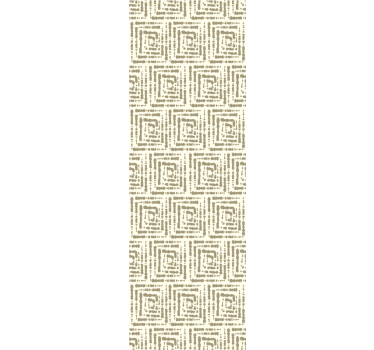 Beige neliön kuvio eteisen tapetti - Tenstickers