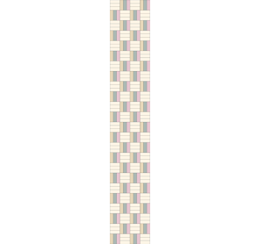 Geometrisesti kuvioituja raitoja kylpyhuoneen tapetti - Tenstickers