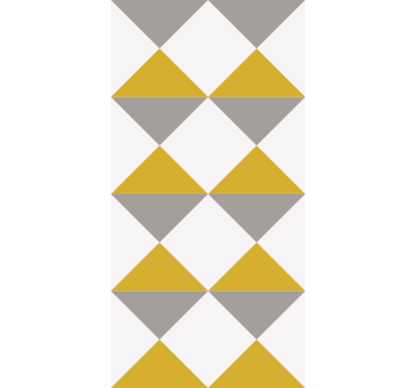 Sinappi ja harmaa aihe ruututapetti - Tenstickers