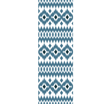 Indigo heimokuvio ornamentti tapetti - Tenstickers