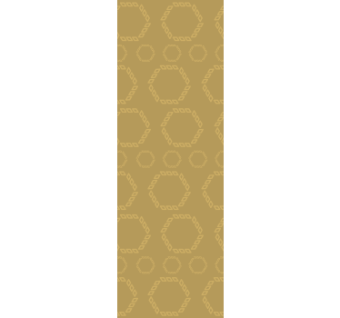 Kuusikulmainen ääriviivakuvio geometrinen tapetti - Tenstickers