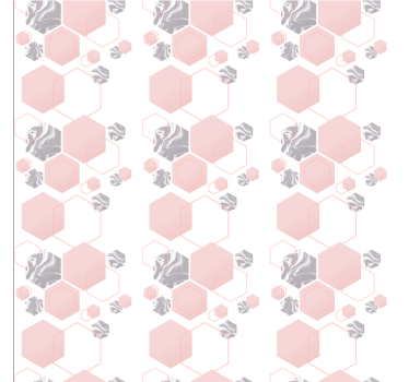 Hunajakenno kuviointi geometrinen tapetti - Tenstickers