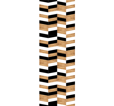 Chevron-puinen muotoilu vaakaraita tapetti - Tenstickers