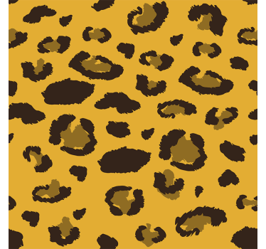 Leopardikuvioinen olohuonetapetti - Tenstickers