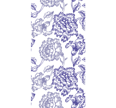 Elegantit kukkaornamentit tapetti - Tenstickers