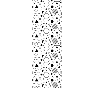 Rohkeat abstraktit muodot ornamentti tapetti - Tenstickers