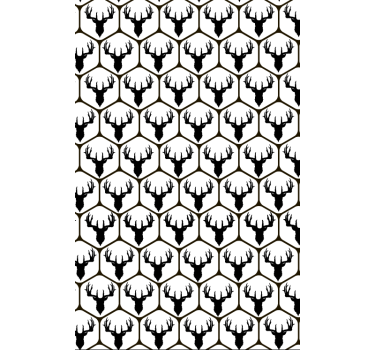 Laatoitettupeuraeläintapetti - Tenstickers