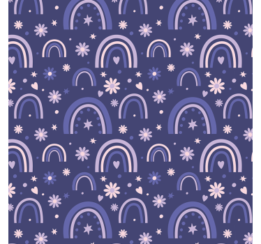 Purppuratkaisut makuuhuoneen tapetti - Tenstickers