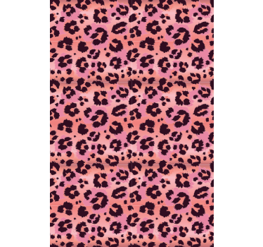 Pinkki leopardieläintapetti - Tenstickers