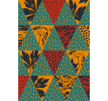 Sateen geometrinen taidekäytävätapetti - Tenstickers
