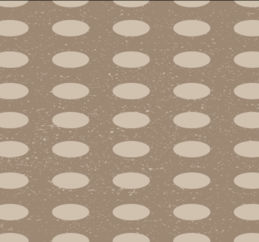 Geometrinen ruskea ympyräkuvio käytävätapetti - Tenstickers