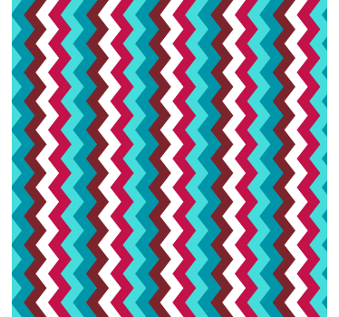 Zigzag aaltokuvio geometrinen tapetti - Tenstickers