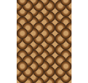 Ruskeat auringot vintage tapetti - Tenstickers