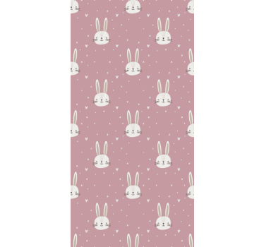 Vaaleanpunainen boho-kuvio lastenhuoneen tapetti - Tenstickers