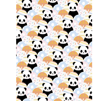 Lastenhuoneen tapetti pandateemalla - Tenstickers