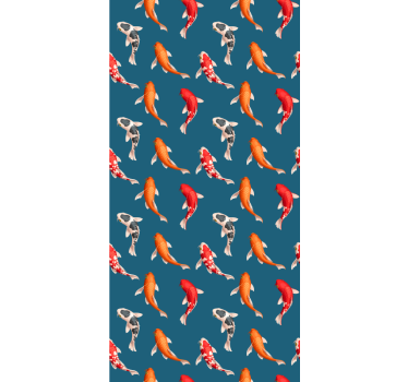 Koi-kalakuviot lastenhuoneen tapetti - Tenstickers