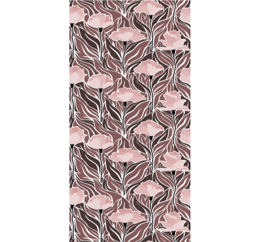 Elegant beige kuviot käytävätapetti - Tenstickers