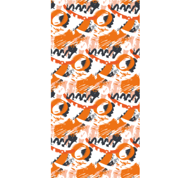 Abstrakti pyöreä kuvio tapetti - Tenstickers