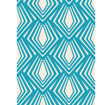 Geometrinen timanttikuvio tapetti - Tenstickers