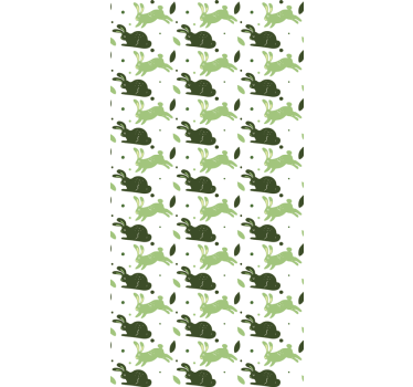 Vihreät kanit dinosaurus tapetti - Tenstickers