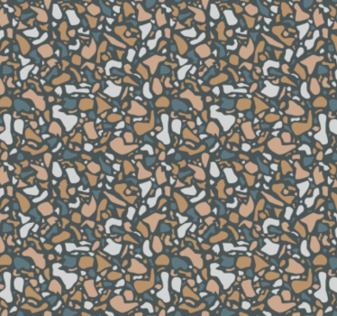 Ruskea ja sininen terrazzo keittiötapetti - Tenstickers